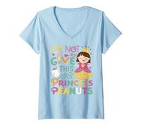 Womens Elementary School Princess And The Peanut Allergy Outfit V-Neck T-Shirt