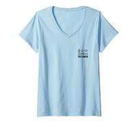 Womens Elephant Family Sri Lanka Art | Wildlife Travel Gift V-Neck T-Shirt