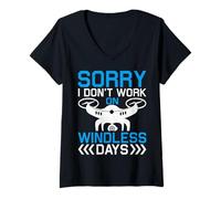 Women's Elevate Your Style with Unique Drone Operator Design V-Neck T-Shirt
