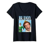 Womens Elf Buddy the Elf Homage Christmas V-Neck T-Shirt