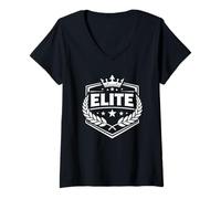 Women's Elite Discipline Standards Identity Emblem V-Neck T-Shirt