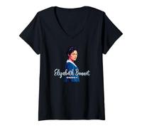 Women's Elizabeth Bennet Energy Pride and Prejudice Jane Austen V-Neck T-Shirt