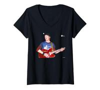Women's Elliott Smith Figure 8 Era Live By David Corio V-Neck T-Shirt