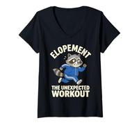 Women's Elopement The Unexpected Workout V-Neck T-Shirt