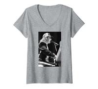 Womens Elton John Nikita Ice On Fire Era 1985 V-Neck T-Shirt