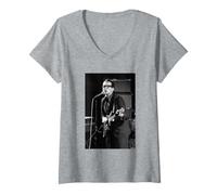 Women's Elvis Costello Live Stiffs Tour By David Corio V-Neck T-Shirt