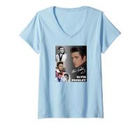 Womens Elvis Presley_005 V-Neck T-Shirt