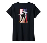 Women's Elvis Presley_700_Back Printed V-Neck T-Shirt