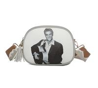 Womens Elvis Presly Tassel Handbag Timeless Design Shoulder Crossbody Bag -P1-Ash Grey