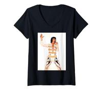Womens Elvis The Pelvis Impersonator Duffy Archive Photography V-Neck T-Shirt