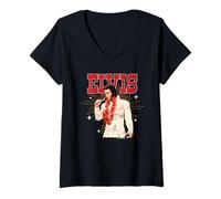 Womens Elvisly Yours Elvis Presley Aloha From Hawaii Show 1973 V-Neck T-Shirt