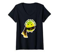 Women's Emberly Hightree Cute Bird No War But Class War Design V-Neck T-Shirt
