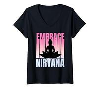 Womens Embrace Nirvana V-Neck T-Shirt