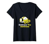 Women's Embrace The Darkness Spelunker Caving Enthusiast V-Neck T-Shirt