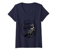 Women's Embrace The Shadows Raven Funny Gift V-Neck T-Shirt