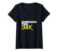 Women's Embrace The Suck T-Shirt V-Neck T-Shirt
