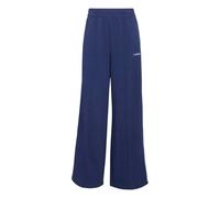 adidas Women's Seasonal Essentials Colorpop Pants with Embroidered Graphic, Dark Blue/White, M