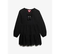Women's embroidered ruffle mini dress Superdry d Noir L