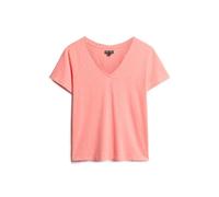 Women's embroidered V-neck T-shirt Superdry Slub Rose L