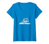 Women's Embry Riddle Eagles | Official NCAA University | TDYERUD1 V-Neck T-Shirt