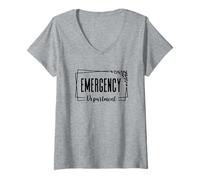 Womens Emergency Department Emergency Room Nursing For Nurse V-Neck T-Shirt