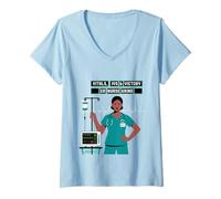 Womens Emergency Room Nurse Emergency Nursing Emergency Department V-Neck T-Shirt