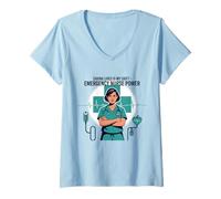 Womens Emergency Room Nurse Emergency Nursing Emergency Department V-Neck T-Shirt