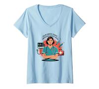 Womens Emergency Room Nurse Emergency Nursing Emergency Department V-Neck T-Shirt