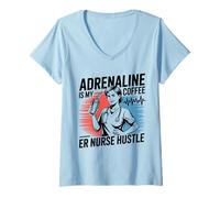 Womens Emergency Room Nurse Emergency Nursing Emergency Department V-Neck T-Shirt