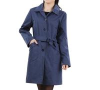 Women's EMF Radiation Shield Coat, With Removable Cap, Metal Fibre Anti-Radiation Work Clothes,Blue,4XL