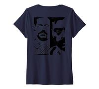 Womens Emiliano Zapata and Francisco Villa Mexican Revolution Art V-Neck T-Shirt