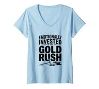 Women's Emotionally Invested in The Gold Rush Adventure V-Neck T-Shirt