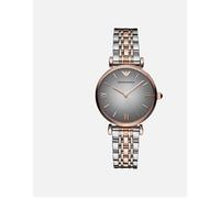 Women's Emporio Armani AR1725 Ladies Watch Gianni T-Bar Two Tone - Silver