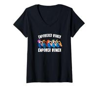Women's Empowered Women Empower Women Rosie Riveter V-Neck T-Shirt