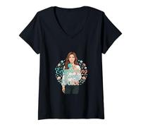 Women's Empowering Every Voice Support Awareness Design V-Neck T-Shirt