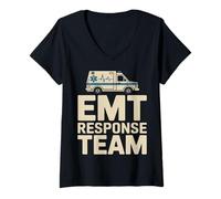 Women's EMT Response Team Emergency Medical Technician EMS V-Neck T-Shirt
