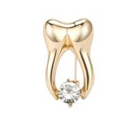 Womens Enamel Teeth Oral Jewelry Brooch Pin Golden2-1727