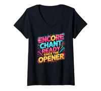 Women's Encore Chant Ready Since The Opener V-Neck T-Shirt
