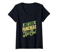 Womens Endocrinology Funny Diabetic Diabetes Awareness Month V-Neck T-Shirt