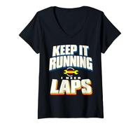 Women's Endurance Racing Team Grassroots Race Crew Gift V-Neck T-Shirt