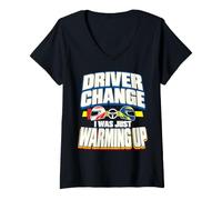 Women's Endurance Racing Team Grassroots Race Crew Gift V-Neck T-Shirt