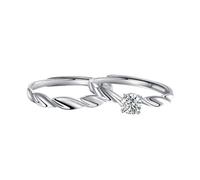 Womens Engagement Ring 925 Sterling Silver Ring for Women Silver Mobius Strip Adjustable Popular for Couple Men Sister Jewelry