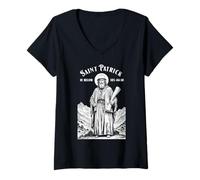 Womens Engineer Engineering Patron Saint Patrick Funny Engineers V-Neck T-Shirt