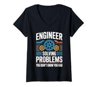 Womens Engineer Solving Problems You Didn't Know You Had V-Neck T-Shirt