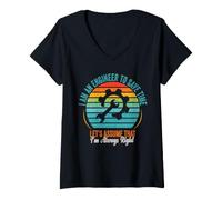 Women's Engineer to Save Time Let's Assume that I'm Always Right V-Neck T-Shirt