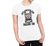 Womens England 2022 Football Cat T-Shirt Just Another Cool English Fan Euro Team