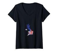Women's England Football Passion 2026 Fan Pride V-Neck T-Shirt