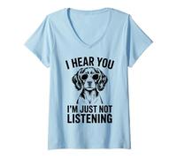 Women's English Springer Spaniel Dog Funny English Springer Spaniel V-Neck T-Shirt