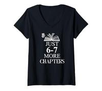Womens English Teacher 67 Book Just One More Chapter 6-7 Reading V-Neck T-Shirt