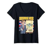 Women's Enterprise Week UK Celebrates Ideas and Innovation V-Neck T-Shirt